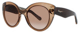 SALVATORE FERRAGAMO SF964S Frame CRYSTAL BROWN Lens BROWN GRADIENT