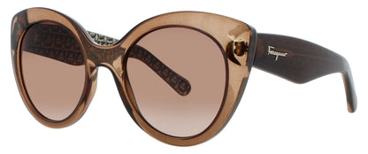 SALVATORE FERRAGAMO SF964S Frame CRYSTAL BROWN Lens BROWN GRADIENT