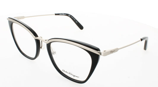 SALVATORE FERRAGAMO SF2205-978-53 Frame BLACK/MATTE GOLD Lens DEMO