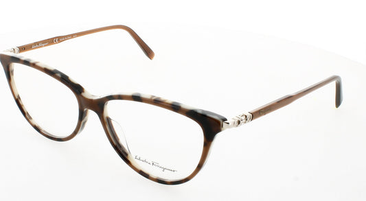 SALVATORE FERRAGAMO SF2870-296-53 Frame Maculate Brown Lens DEMO