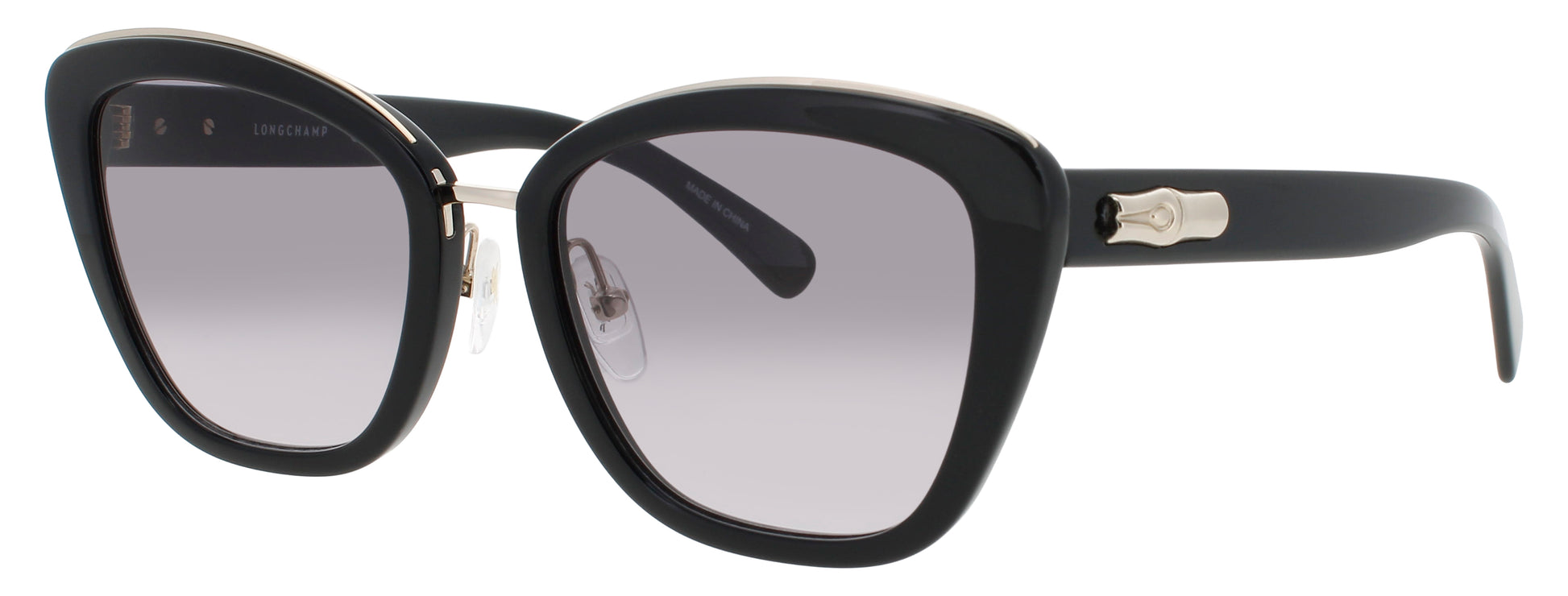 LONGCHAMP LO687S Frame BLACK / SILVER Lens GREY GRADIENT
