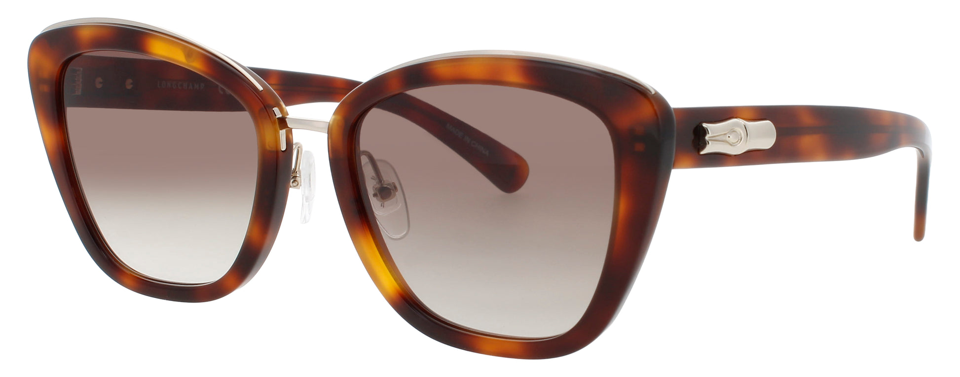 LONGCHAMP LO687S Frame HAVANA / SILVER Lens BROWN GRADIENT