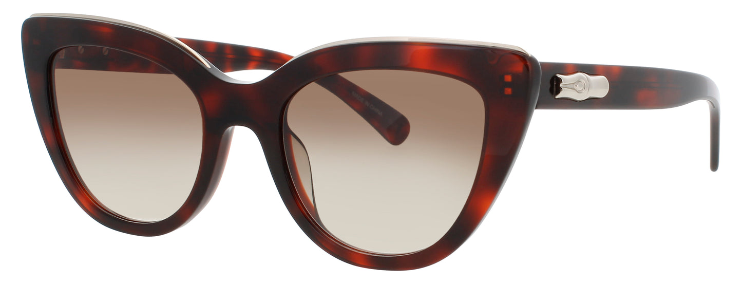LONGCHAMP LO686S Frame RED HAVANA Lens BROWN GRADIENT