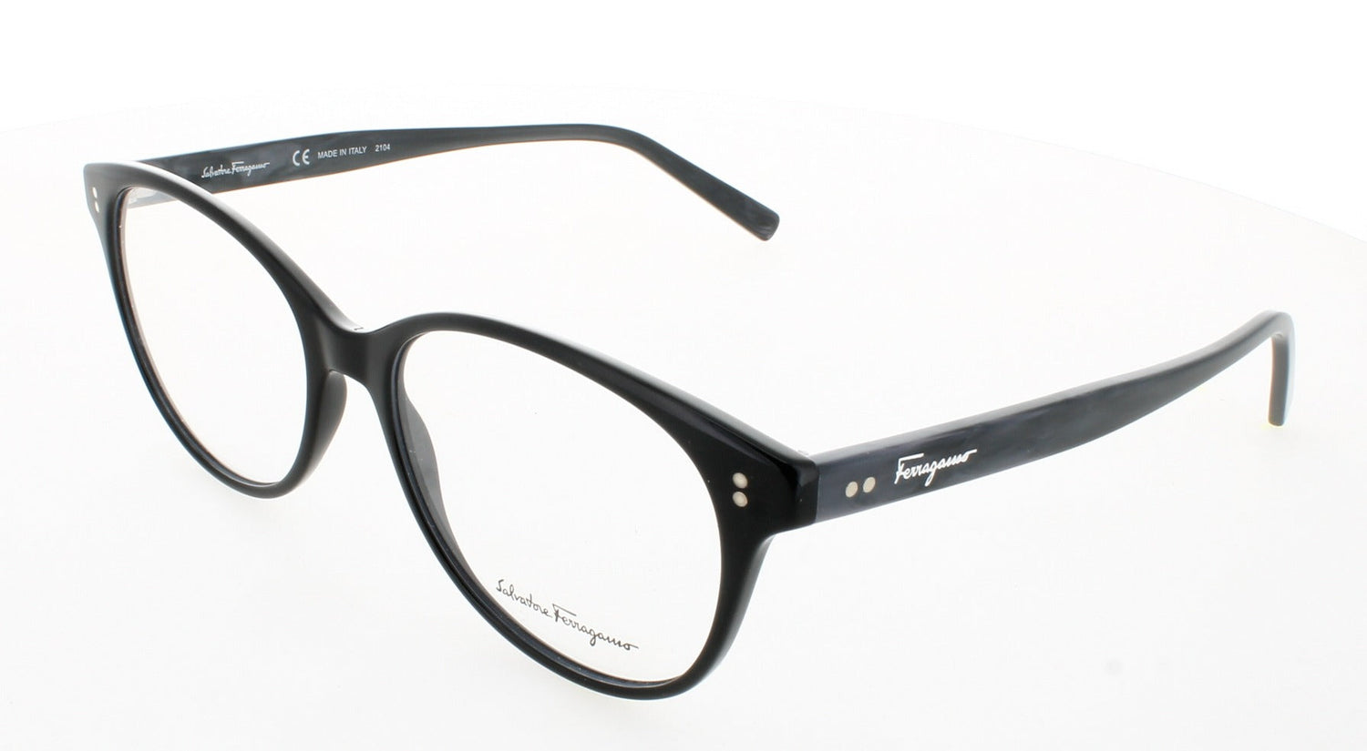 SALVATORE FERRAGAMO SF2911-004-53 Frame Black/Gray Marble Lens DEMO