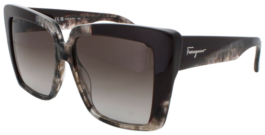 SALVATORE FERRAGAMO SF1060S Frame GREY MARBLE Lens GREY GRADIENT
