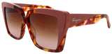 SALVATORE FERRAGAMO SF1060S Frame RED TORTOISE Lens BROWN GRADIENT