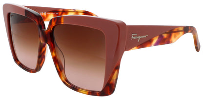 SALVATORE FERRAGAMO SF1060S Frame RED TORTOISE Lens BROWN GRADIENT
