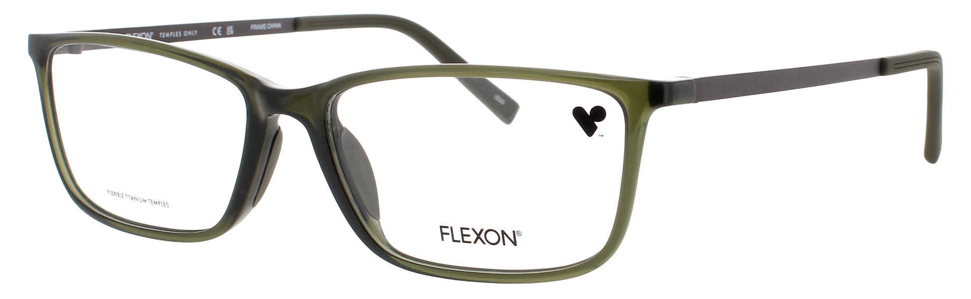FLEXON EP8014 Frame SHINY OLIVE Lens DEMO