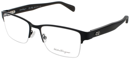 SALVATORE FERRAGAMO SF2222 Frame MATTE BLACK Lens DEMO