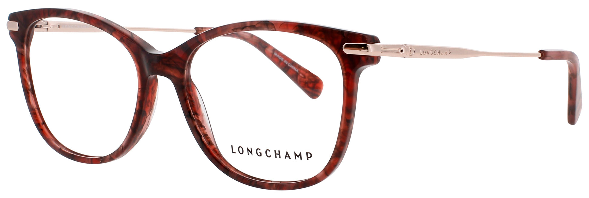 LONGCHAMP LO2691 Frame TEXTURED RED/BROWN Lens DEMO