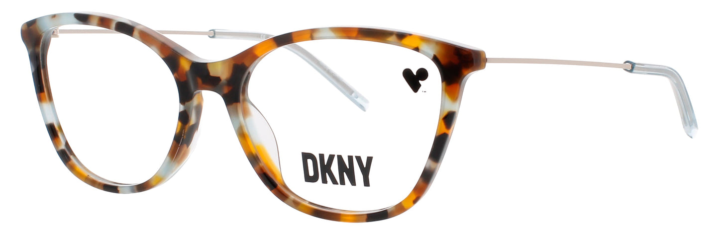 DKNY DK7009 Frame AMBER/AQUA TORTOISE Lens DEMO