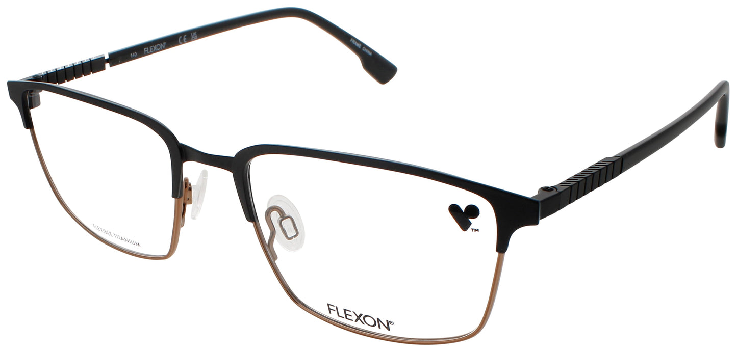 FLEXON E1128 Frame MATTE BLACK Lens DEMO