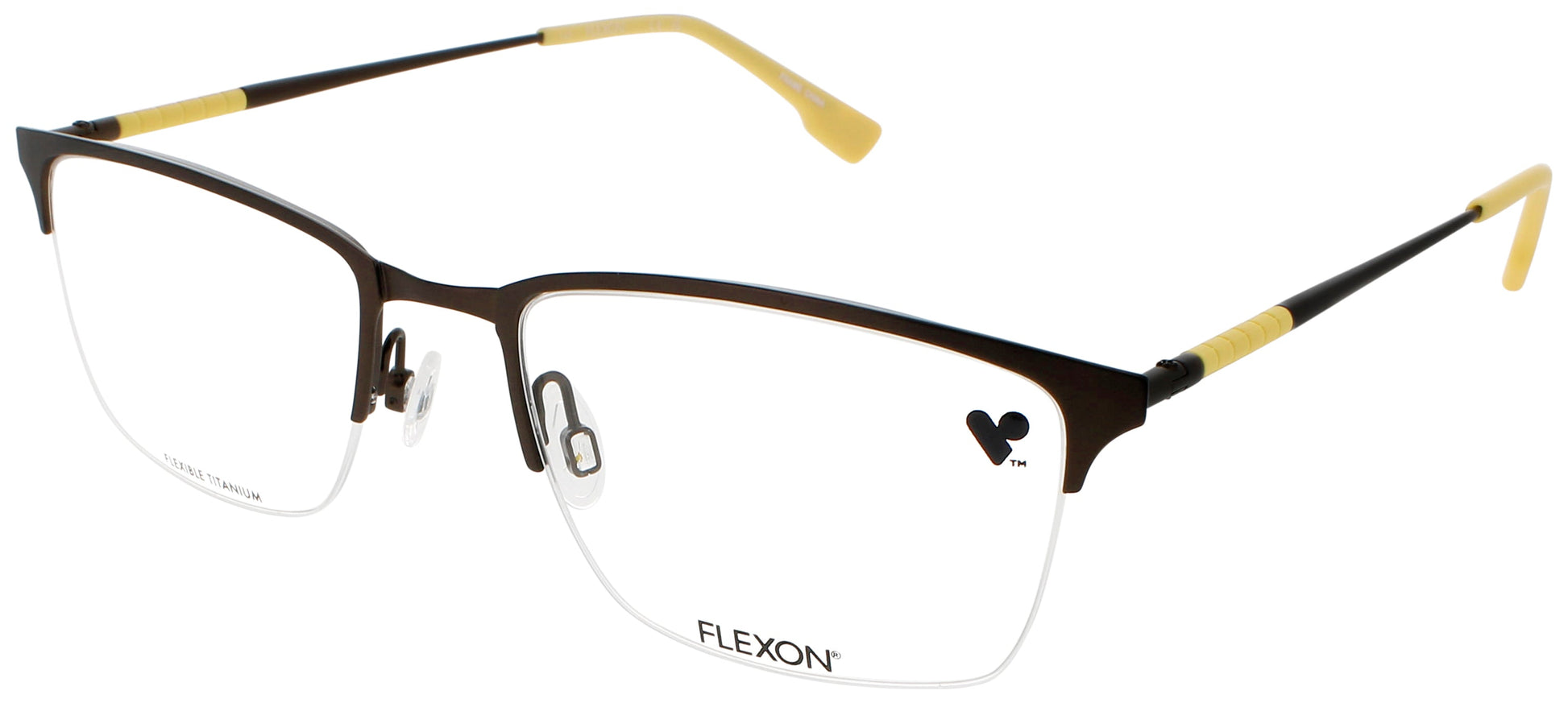 FLEXON E1130 Frame MATTE COFFEE Lens DEMO