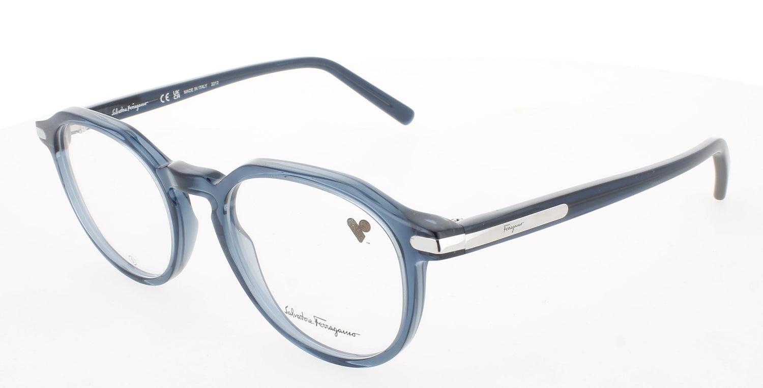 SALVATORE FERRAGAMO SF2955 Frame CRYSTAL NAVY BLUE Lens DEMO