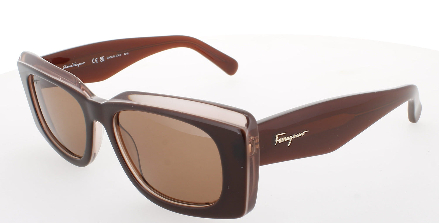 SALVATORE FERRAGAMO SF1079S Frame BROWN/NUDE Lens BROWN