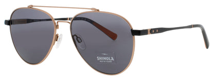 FLEXON SHINOLA SH2101S Frame COPPER/BLACK Lens GREY