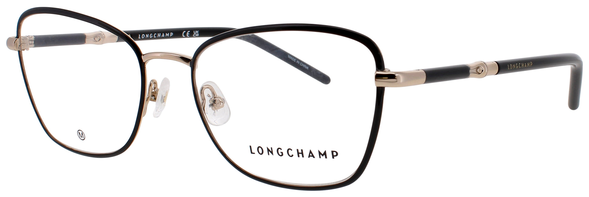LONGCHAMP LO2155 Frame GOLD/BLACK Lens DEMO
