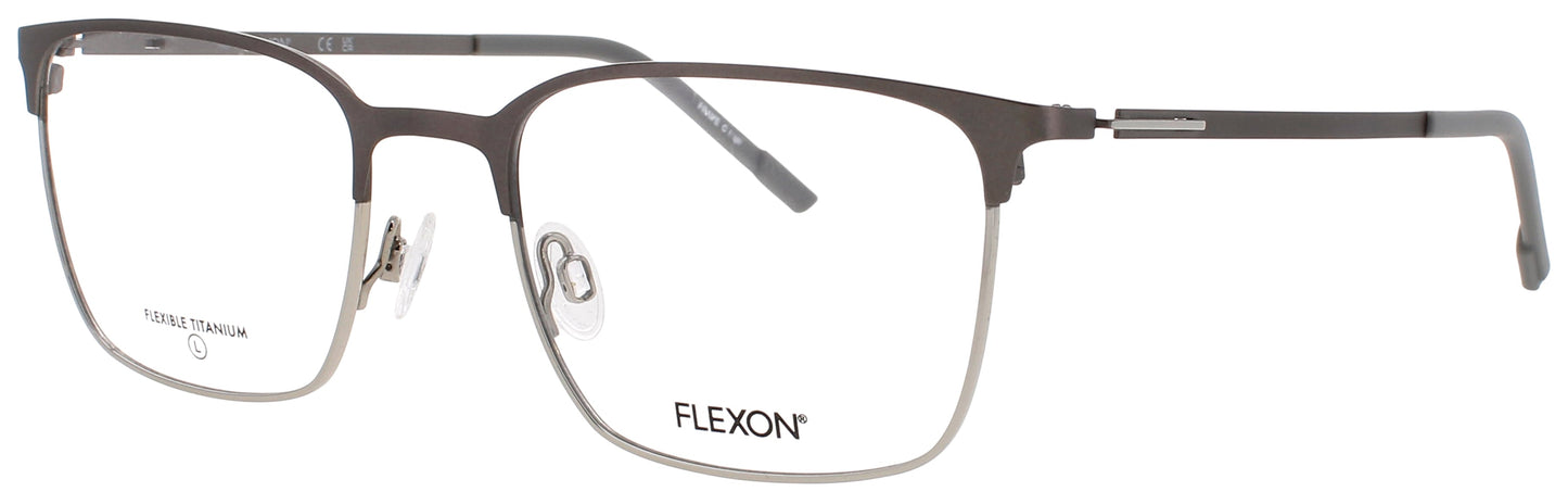 FLEXON E1140 Frame MATTE GUNMETAL/SILVER Lens DEMO