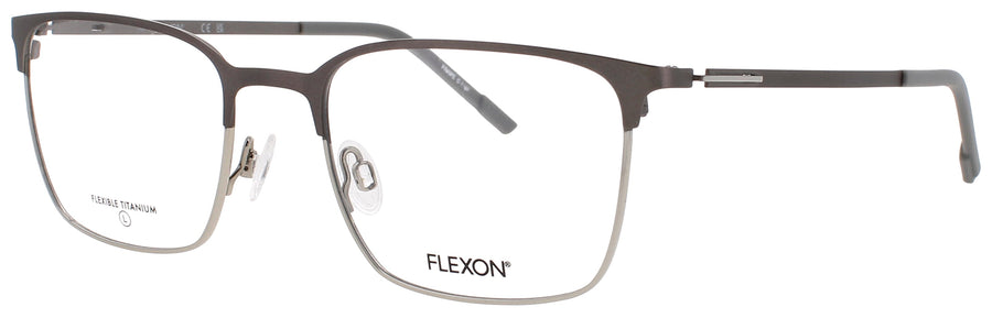 FLEXON E1140 Frame MATTE GUNMETAL/SILVER Lens DEMO