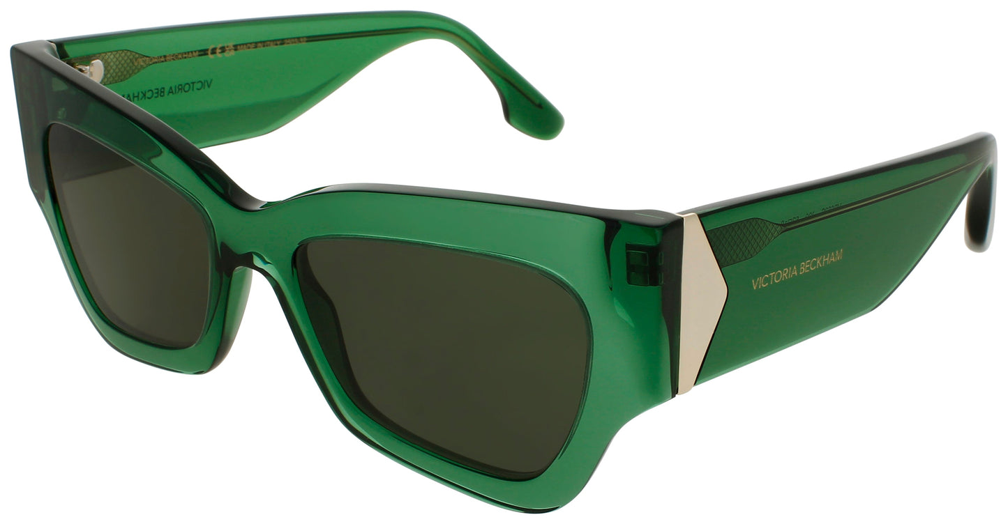 VICTORIA BECKHAM VB662S Frame TRANSPARENT GREEN Lens GREEN