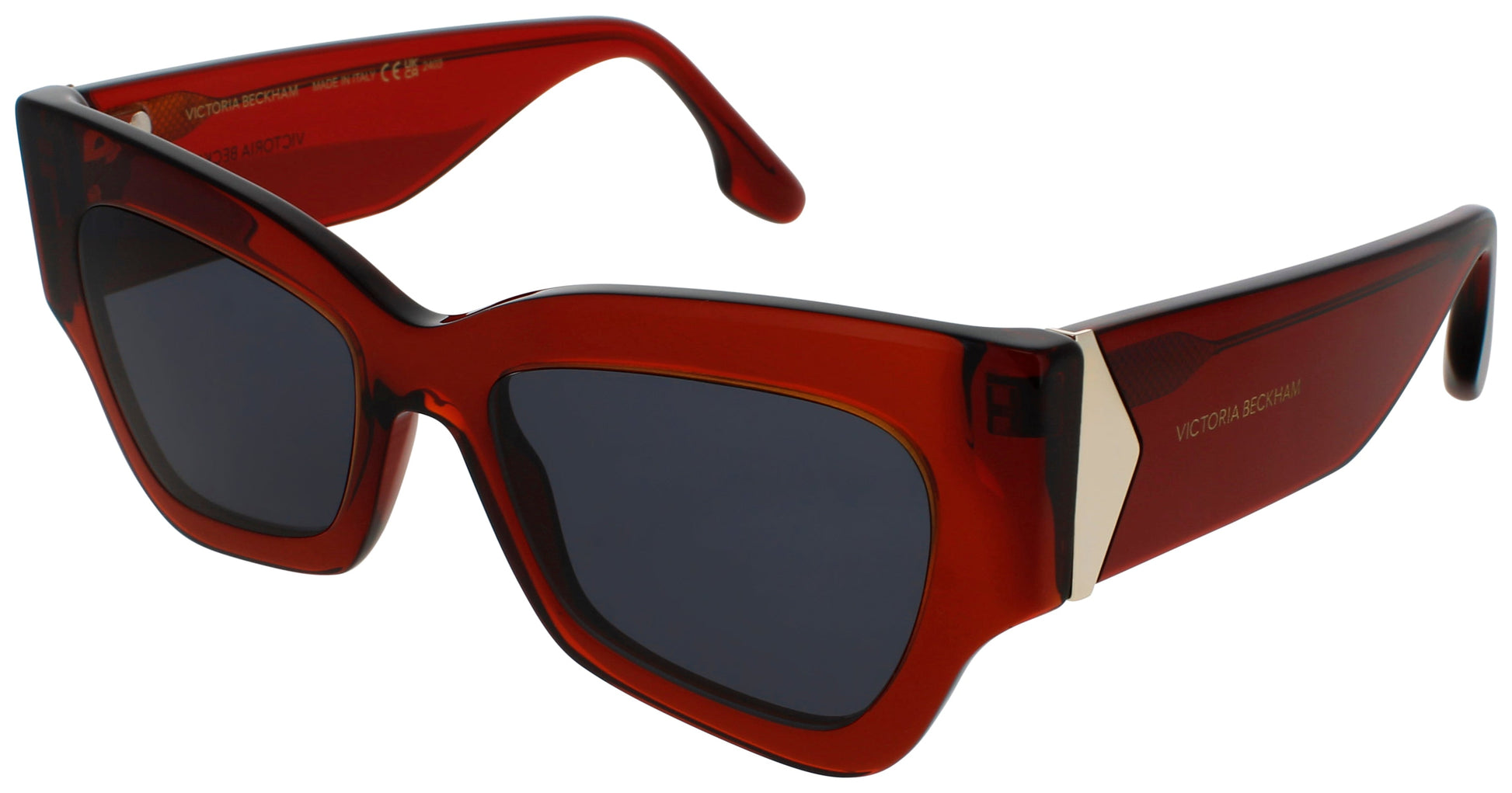 VICTORIA BECKHAM VB662S Frame TRANSPARENT RED/BROWN Lens BLUE