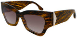 VICTORIA BECKHAM VB662S Frame TRANSLUCENT HORN Lens BROWN GRADIENT