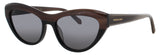 SALVATORE FERRAGAMO SF1103S Frame STRIPED BROWN/BLACK Lens SMOKE