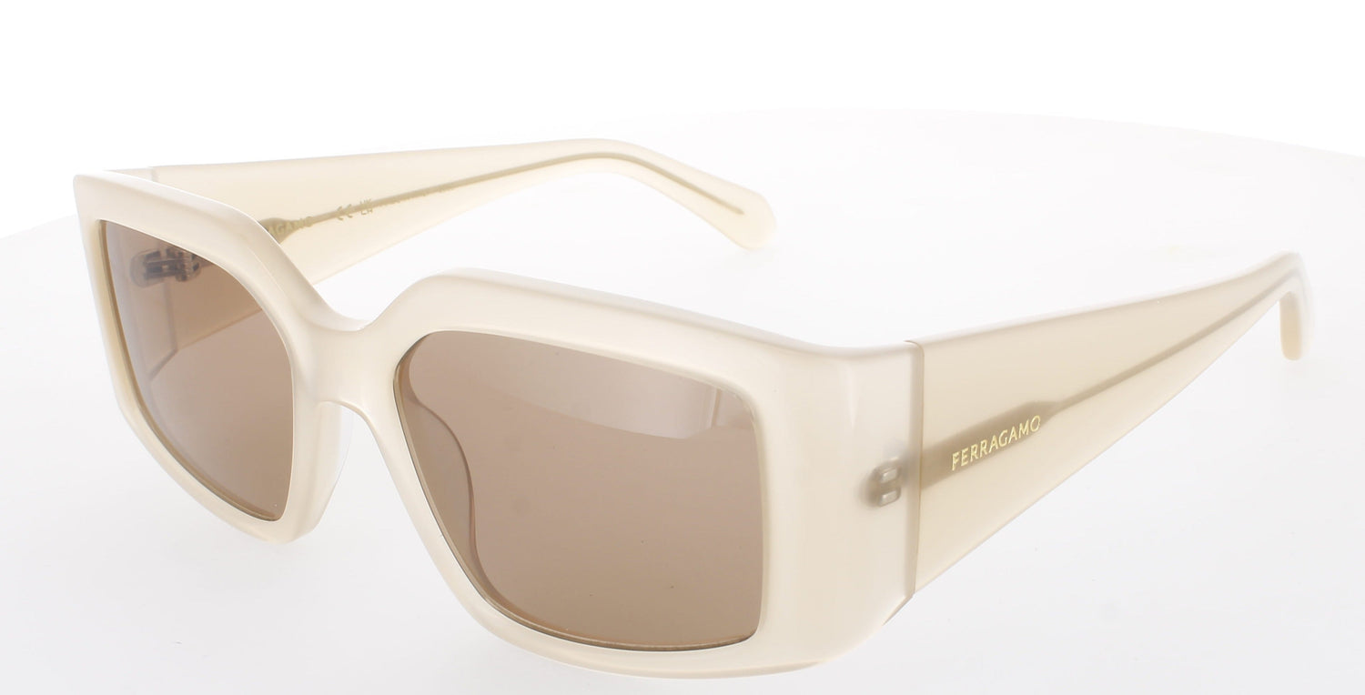 SALVATORE FERRAGAMO SF1101S Frame OPALINE HONEY Lens BROWN