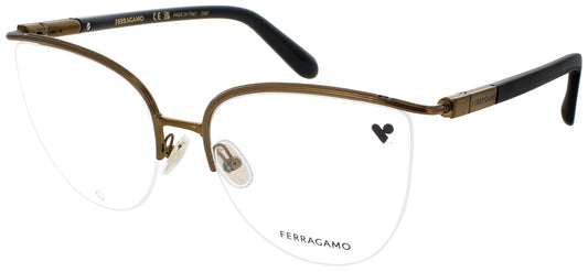 SALVATORE FERRAGAMO SF2227 Frame AMBER GOLD Lens DEMO