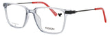FLEXON J4017 Frame GREY CRYSTAL/RED Lens DEMO