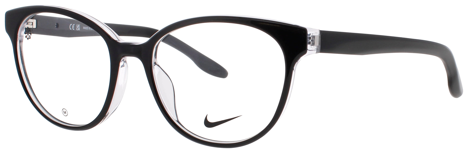 NIKE 7164 Frame BLACK/CRYSTAL CLEAR Lens DEMO