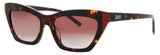 DKNY DK547S Frame DARK TORTOISE/RED Lens GRADIENT BROWN