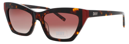 DKNY DK547S Frame DARK TORTOISE/RED Lens GRADIENT BROWN