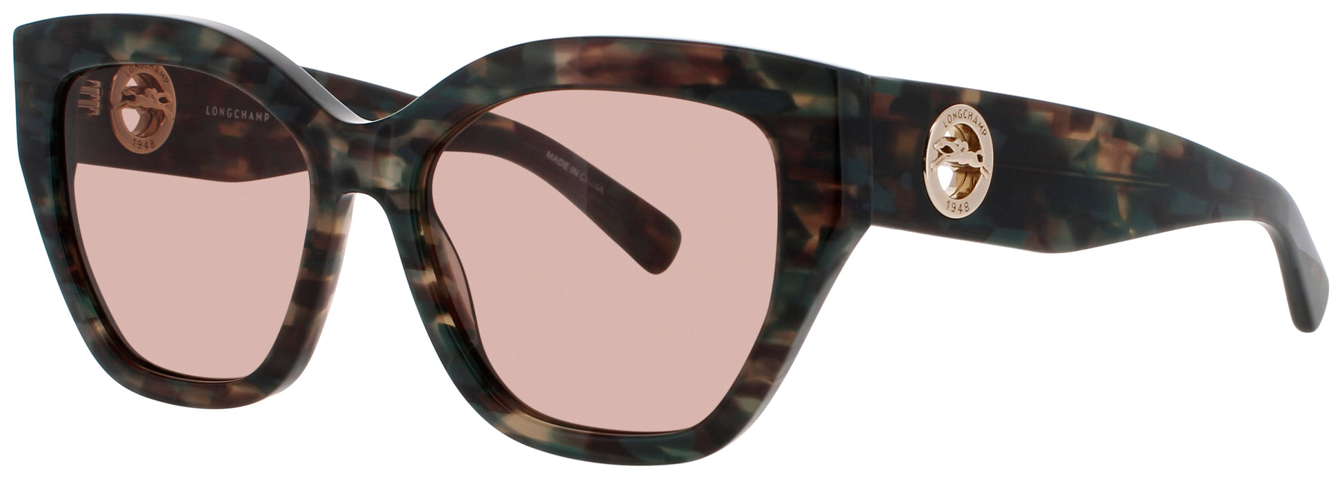 LONGCHAMP LO741S Frame TEXTURED GREEN Lens BROWN TINT