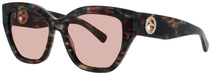 LONGCHAMP LO741S Frame TEXTURED GREEN Lens BROWN TINT