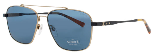 FLEXON SHINOLA SH2100S Frame GOLD/GUNMETAL Lens BLUE