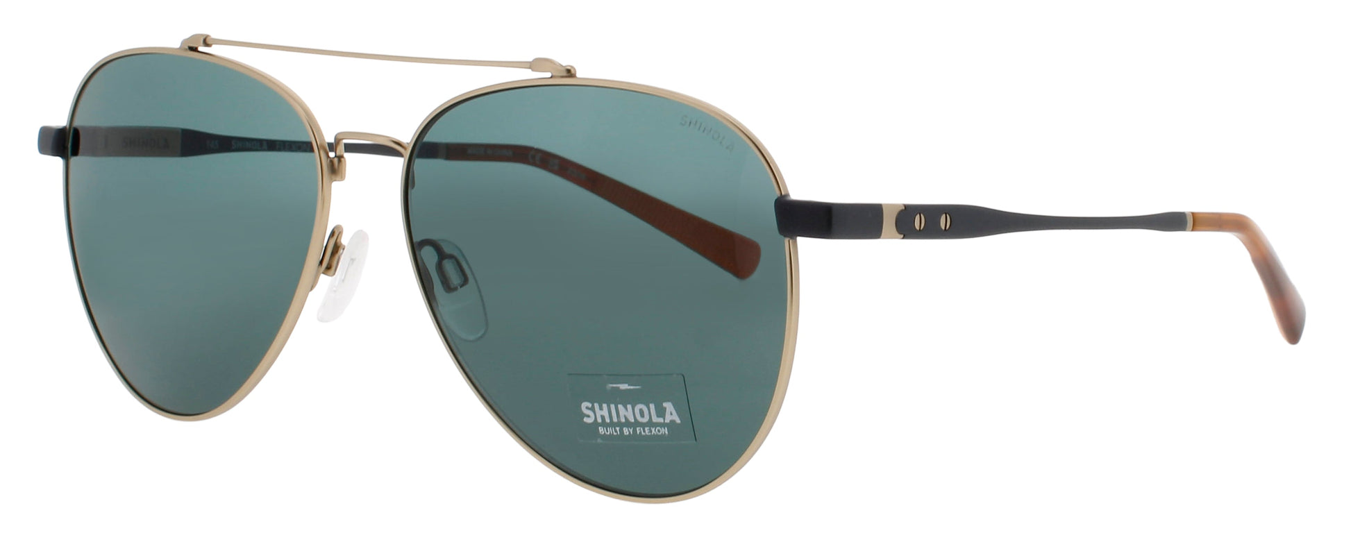 FLEXON SHINOLA SH2101S Frame GOLD/GUNMETAL Lens GREEN