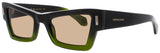SALVATORE FERRAGAMO SF2006S Frame GRADIENT TRANSPARENT DARK G Lens SOLID GREY
