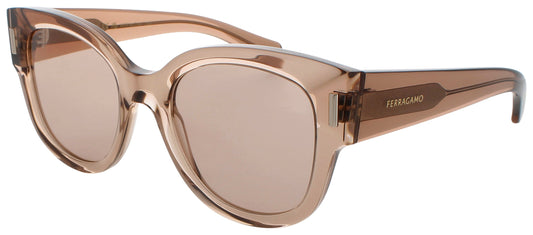 SALVATORE FERRAGAMO SF2007S Frame TRANSPARENT NUDE Lens PINK