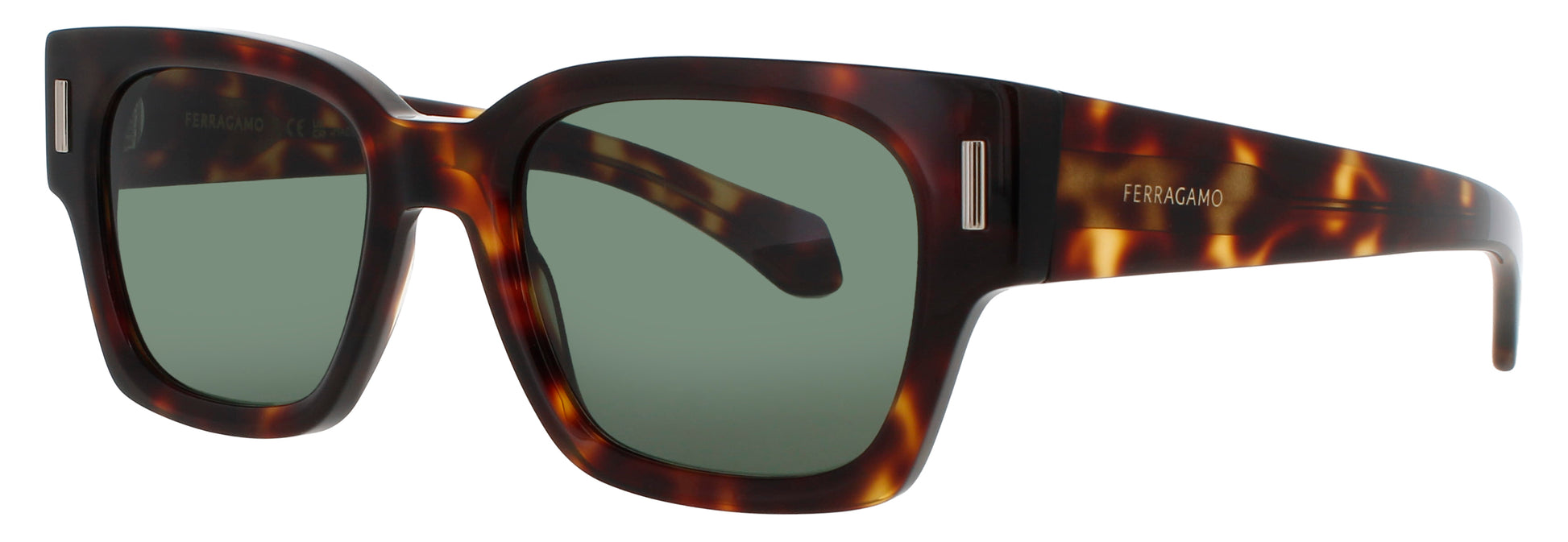 SALVATORE FERRAGAMO SF2010S Frame DARK TORTOISE Lens GREEN TINT