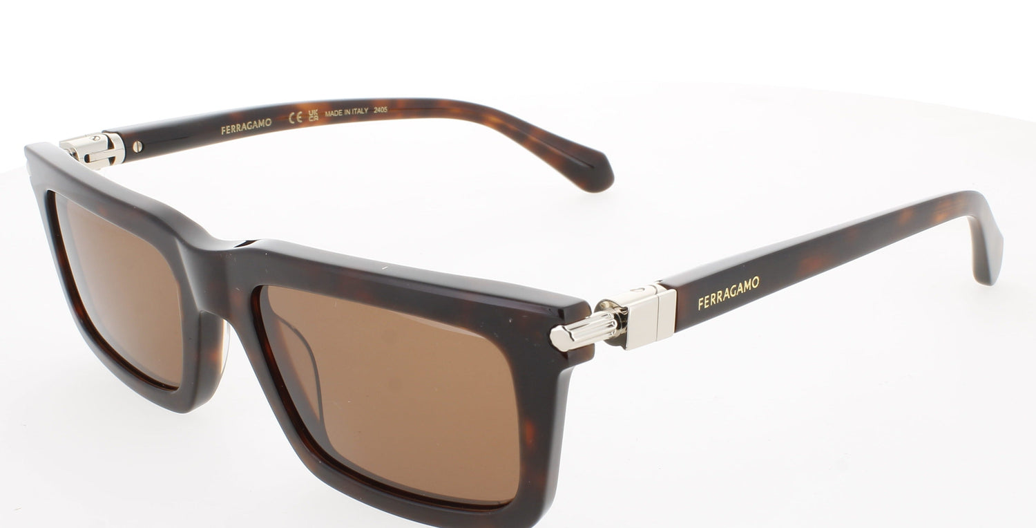 SALVATORE FERRAGAMO SF2015S Frame DARK TORTOISE Lens BROWN