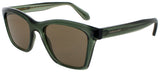 SALVATORE FERRAGAMO SF2001S Frame TRANSPARENT GREEN Lens BROWN