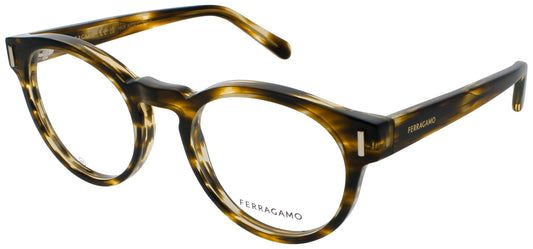 SALVATORE FERRAGAMO SF2998 Frame STRIPED BROWN Lens DEMO