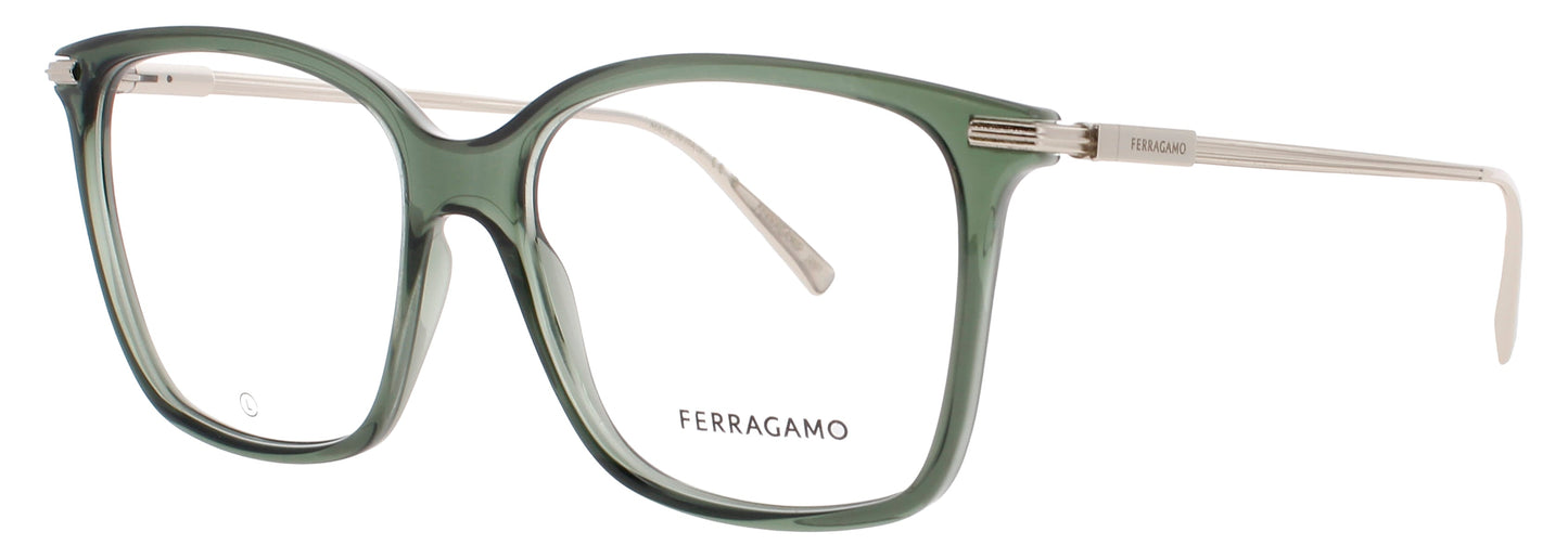 SALVATORE FERRAGAMO SF2992 Frame TRANSPARENT KHAKI Lens DEMO