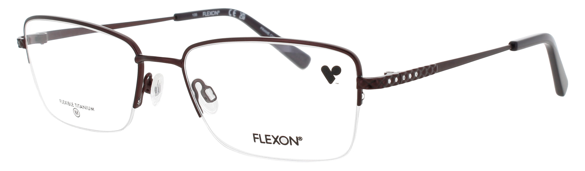 FLEXON W3043 Frame SATIN PLUM Lens DEMO