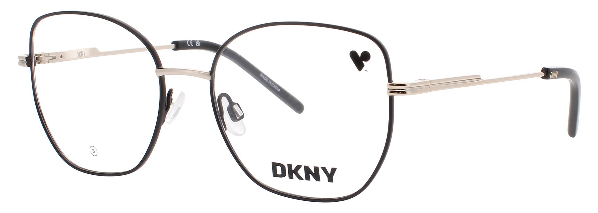 DKNY DK1034 Frame BLACK/GOLD Lens DEMO