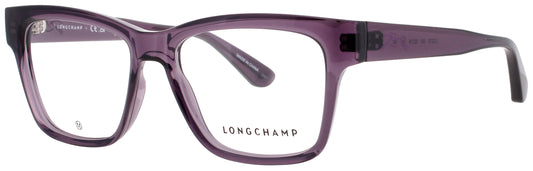 LONGCHAMP LO2737 Frame TRANSPARENT PLUM Lens DEMO