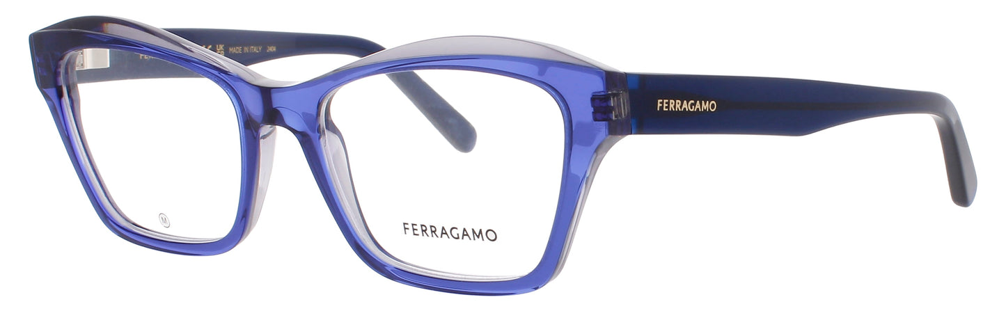 SALVATORE FERRAGAMO SF2951N Frame BLUE/GREY Lens DEMO