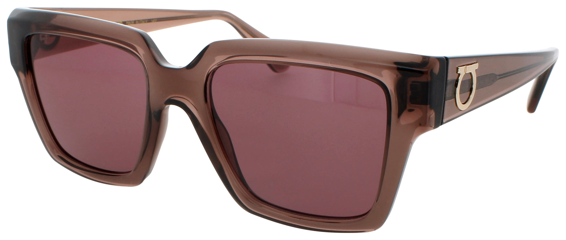 SALVATORE FERRAGAMO SF2014S Frame TRANSPAREN MAUVE Lens GREEN