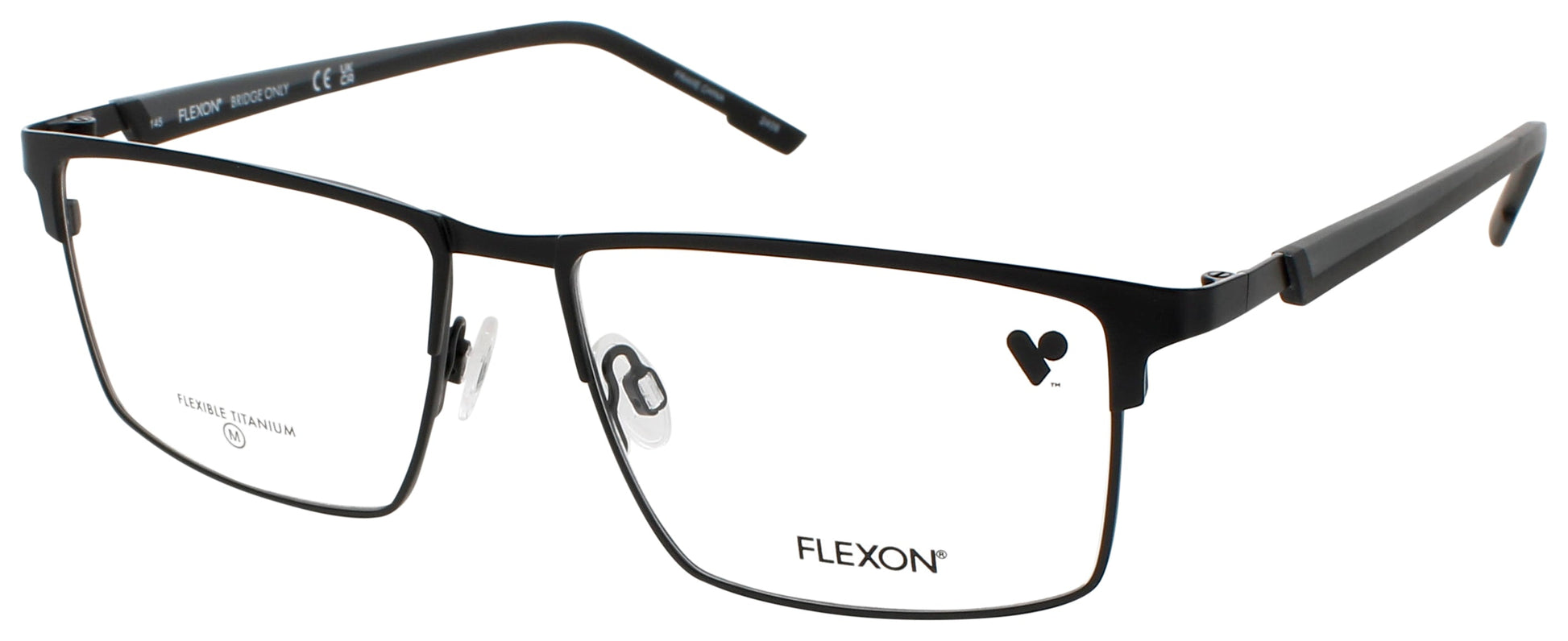 FLEXON E1153 Frame SATIN BLACK/GREY Lens DEMO
